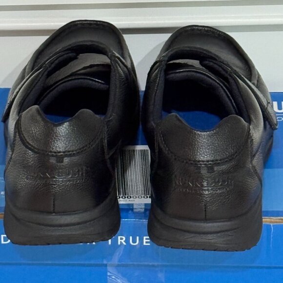 Nunn Bush Cam Strap Black Leather Loafers Men’s 13M Comfort Hook & Loop - Picture 4 of 12